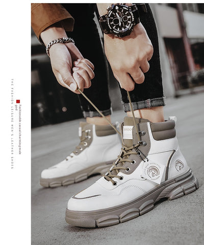 Botas Martin Altas Estilo Británico Casual para Hombre - Image 23