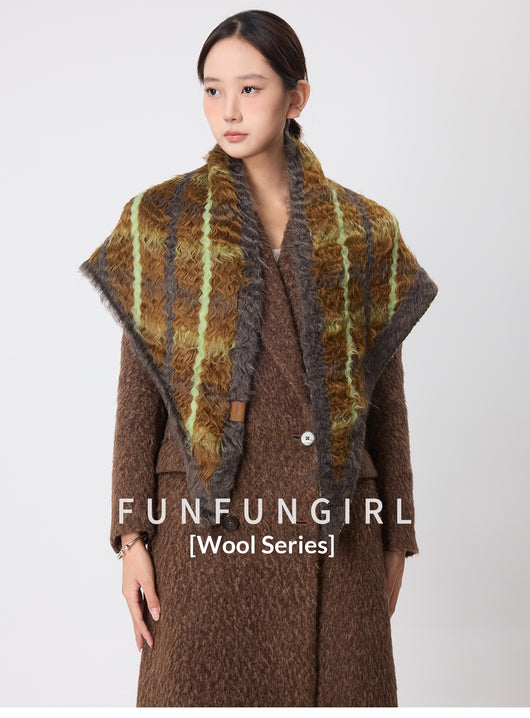 Rebozo de Algodón a Cuadros - Chal Cálido para Mujer - Image 32