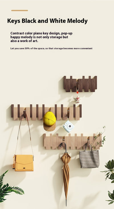 Perchero de Madera Maciza sin Taladro para Pared - Gancho Minimalista para Hogar - Image 23