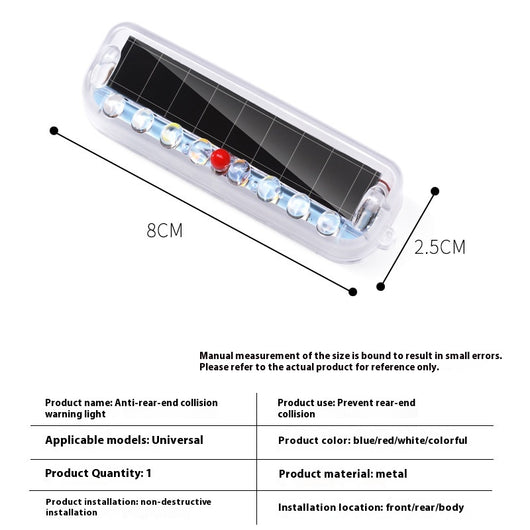 Luz Estroboscópica Solar Anti-colisión para Vehículos - Image 4