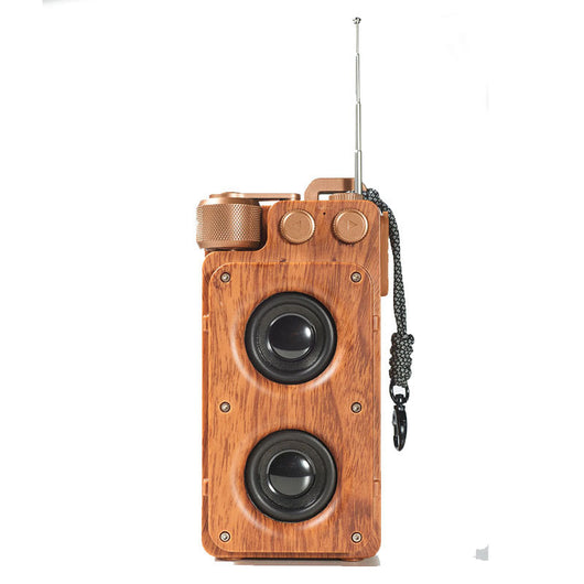 Parlante Bluetooth Dual Portátil con Diseño de Madera y Conexión USB - Image 6