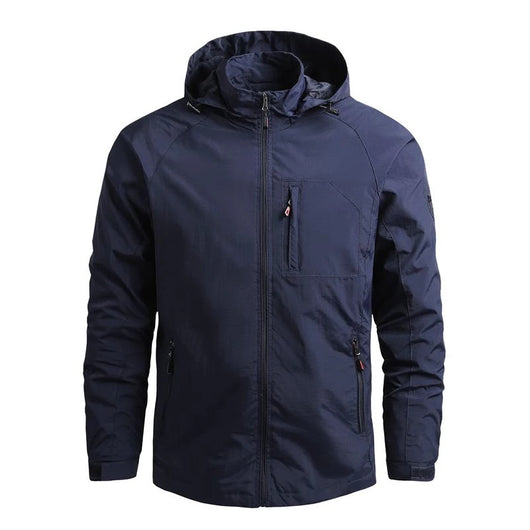 Chaqueta Outdoor Impermeable de Color Sólido para Hombre - Image 5