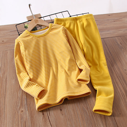 Conjunto de Ropa Térmica Infantil Simple Plus en Terciopelo - Image 18