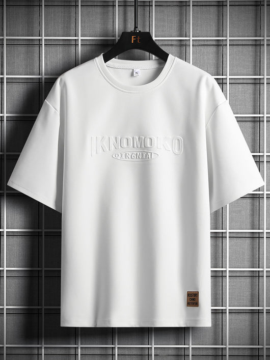 Camiseta Suelta de Algodón para Hombre Talla Grande - Manga Corta Verano - Image 11