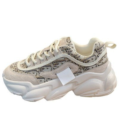 Zapatos Daddy Deportivos Mujer - Suela Gruesa Transpirable con Combinación de Colores - Image 8