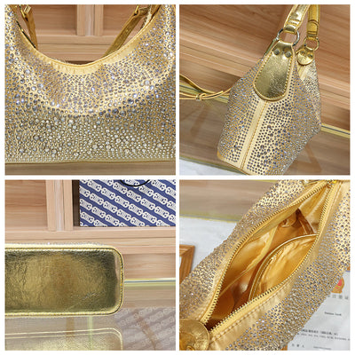 Bolso de Noche Elegante con Strass - Cartera de Gran Capacidad para Mujer - Image 3
