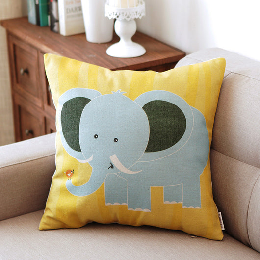 Funda de Almohada Decorativa de Algodón y Lino con Arte - Image 3