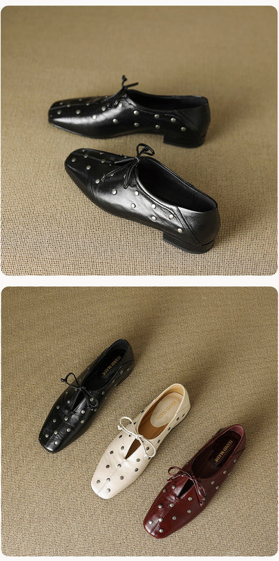 Zapatos Mary Jane de Cuero con Remaches - Elegancia Primaveral - Image 18