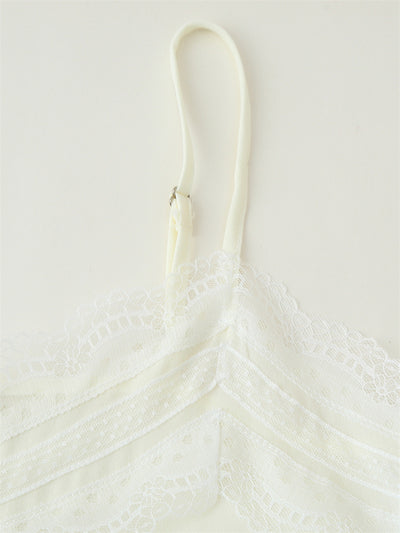 Vestido de Encaje con Abertura Lateral y Tirantes Ajustables - Image 19