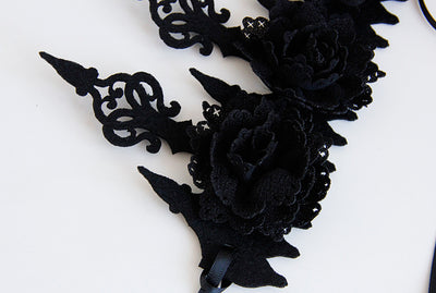 Diadema Máscara de Belleza Corona Negra - Image 6