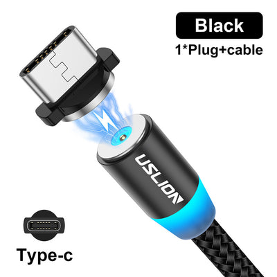 Cable Magnético 360° Triple Conector USB, Type-C y Micro USB - Image 2