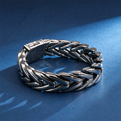 Pulsera Titanio Acero Inoxidable Diseño Floral Dominio Tendencia - Image 10