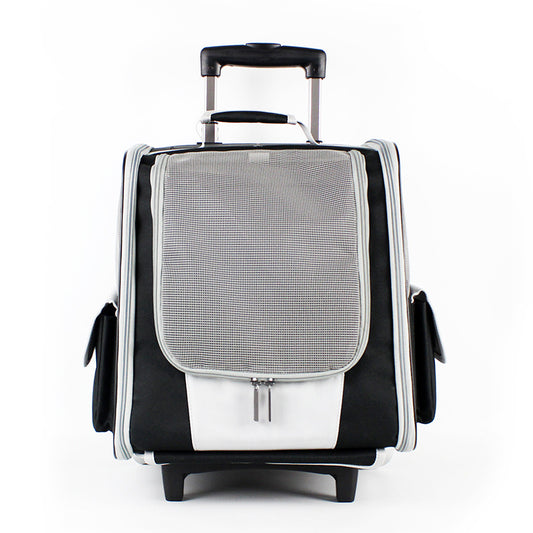 Mochila Transportadora Respirable para Mascotas con Ruedas