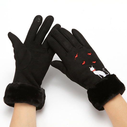 Guantes de Invierno para Mujer en Ante Suave - Image 10