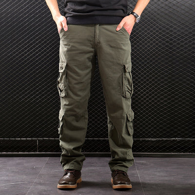 Pantalón Cargo Clásico de Pierna Recta con Múltiples Bolsillos - Image 13