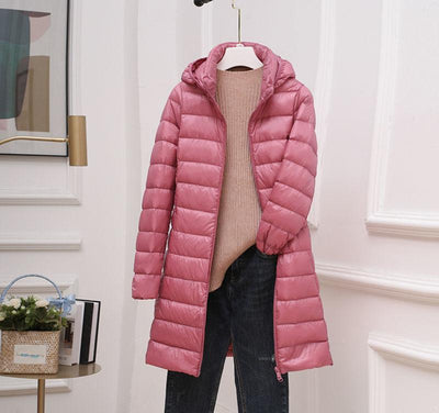 Chaqueta Acolchada Mujer Corta con Capucha Desmontable - Image 8