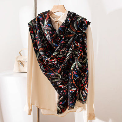 Bufanda de Cachemira Otoño Invierno para Mujer - Elegancia Versátil
