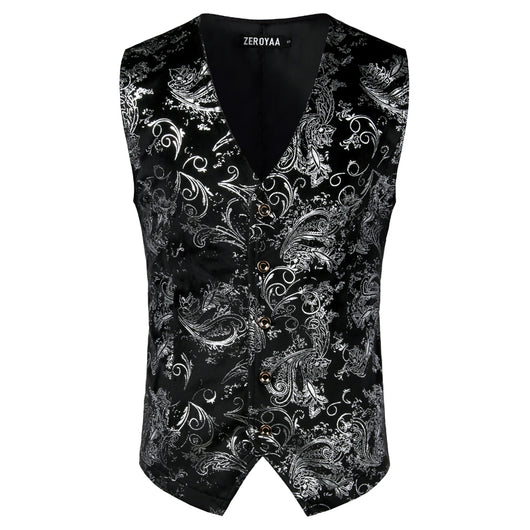 Chaleco Steampunk Dorado para Hombre - Traje Elegante sin Mangas - Image 6