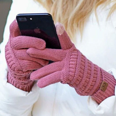Guantes Tejidos de Lana con Pantalla Táctil - Estilo Europeo