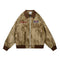 Chaqueta Suelta Oversize con Cuello Solapa y Teñido Tie-Dye