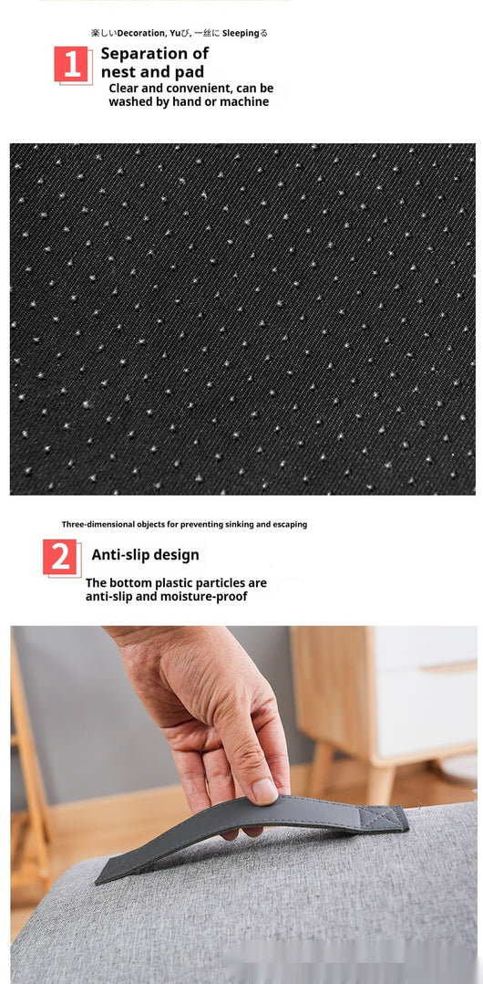 Nido Térmico Portátil para Mascotas - Cama Acolchada Cerrada y Cálida - Image 6