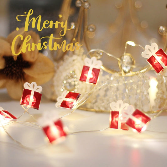 Adornos Navideños Luminosos - Campanas, Renos y Hojas de Arce con Luz LED