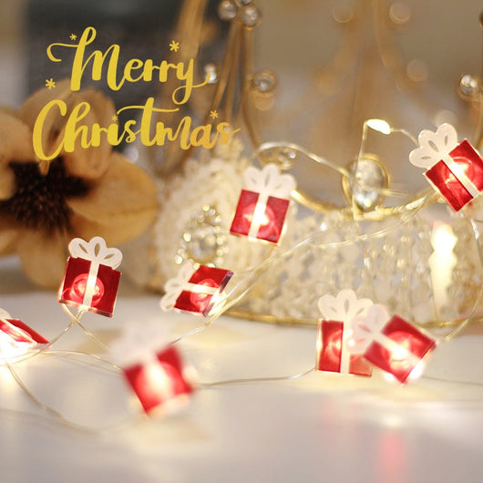 Adornos Navideños Luminosos - Campanas, Renos y Hojas de Arce con Luz LED