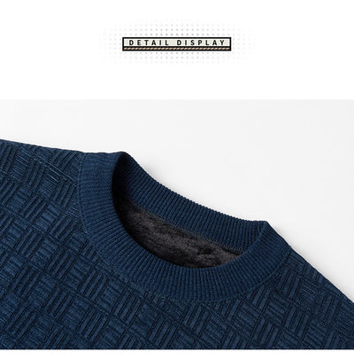 Suéter Grueso de Lana Jacquard con Forro Polar para Hombre - Image 28
