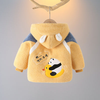Abrigo Infantil de Invierno en Terciopelo Mink con Forro Térmico - Image 3