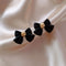 Japanese And Korean Estilo Sweet And Lovely Earrings 1Black