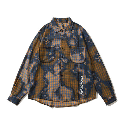 Camisa de Cuadros Estampada Manga Larga Unisex - Image 6