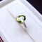 Anillo de Peridoto Natural en Plata 925 - Joya de Gemas Coloridas