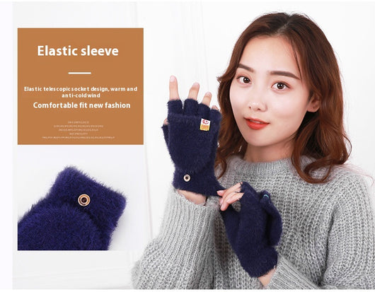 Guantes Térmicos con Dedos Libres para Mujer - Perfectos para Estudiantes - Image 12