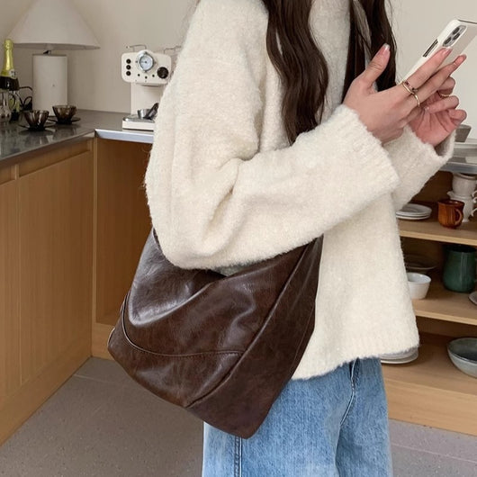 Bolso Retro de Gran Capacidad con Bandolera Ajustable para Mujer - Image 3