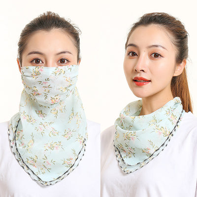 Pañuelo de Seda Protector Solar para Mujer - Máscara Cuello y Cara Verano - Image 24