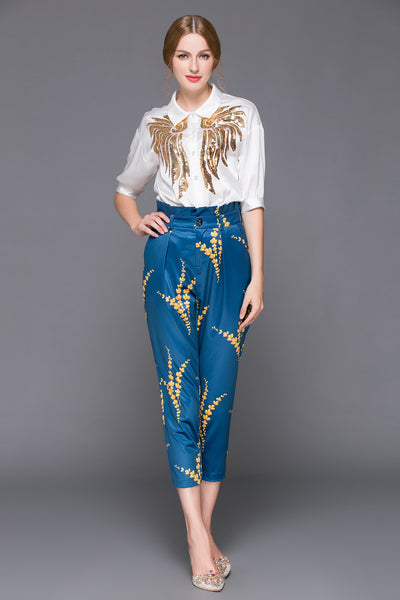 Conjunto de Camisa y Pantalón Bordado - Image 2