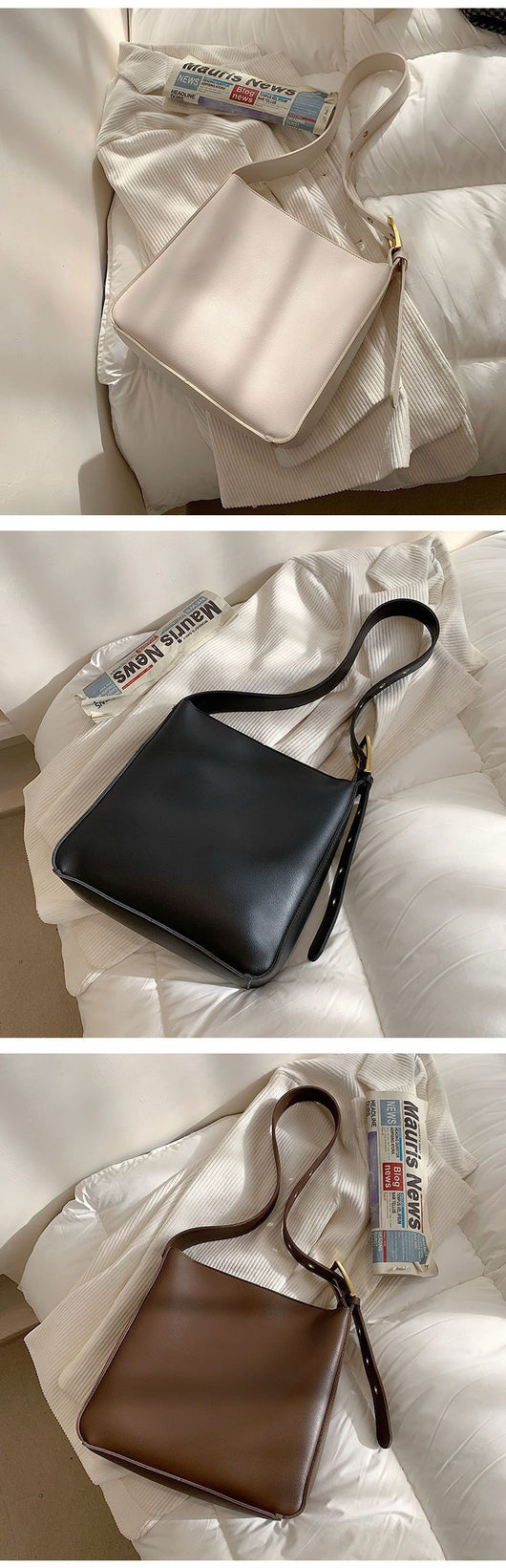 Bolso Mensajero de Textura Avanzada All-Matching para Mujer - Image 12