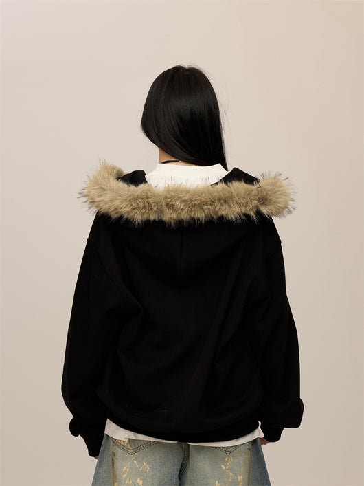 Sudadera Retro con Cierre para Parejas - Estilo Casual Desenfadado - Image 3