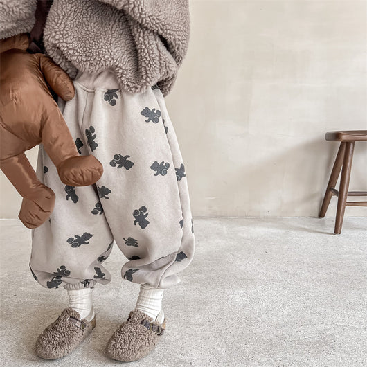 Pantalones Térmicos Deportivos con Estampado Oso para Niños y Niñas - Image 6