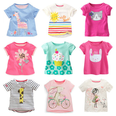 Playera Infantil de Algodón para Niña - Manga Corta - Image 18