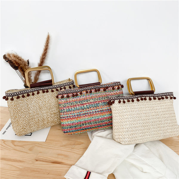 Bolsa de Hombro para Mujer con Estampado - Bolsa Casual de Tela para Compras