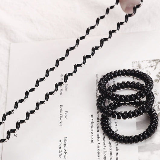 Elástico Resistente para Cabello Estilo Cordón Telefónico - Image 8