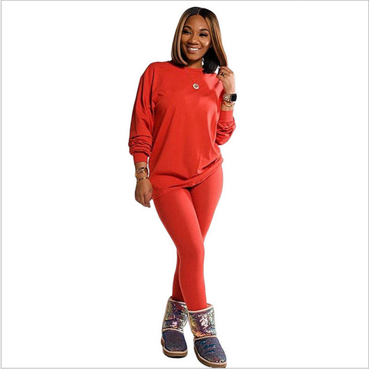 Conjunto Deportivo de Sudadera y Pantalón Liso de Manga Larga - Image 3