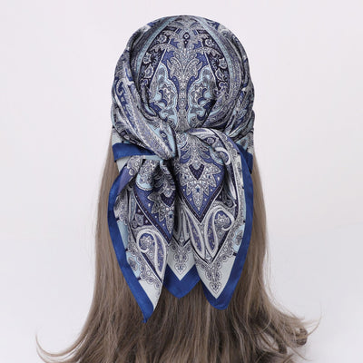 Pañuelo de Seda Estampado - Accesorio de Moda Versátil - Image 12