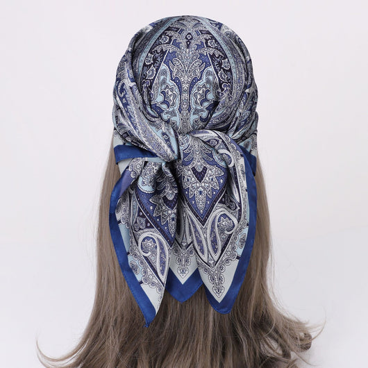 Pañuelo de Seda Estampado - Accesorio de Moda Versátil - Image 12
