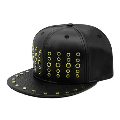 Gorra de Béisbol Hip Hop con Remaches Metálicos - Image 7