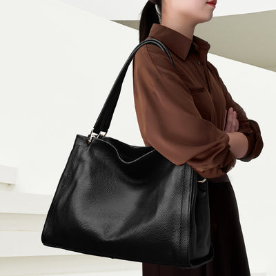 Bolso de Cuero Genuino para Mujer - Diseño Minimalista de Bandolera