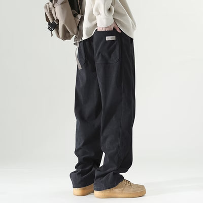 Pantalones Casuales Hombre Otoño Invierno - Corte Recto Pierna Ancha Moda Urbana - Image 6