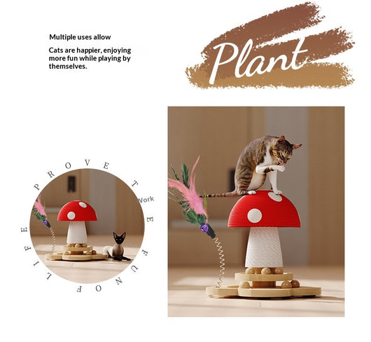 Varita Interactiva Giratoria de Madera para Gatos - Juguete Estimulante - Image 11