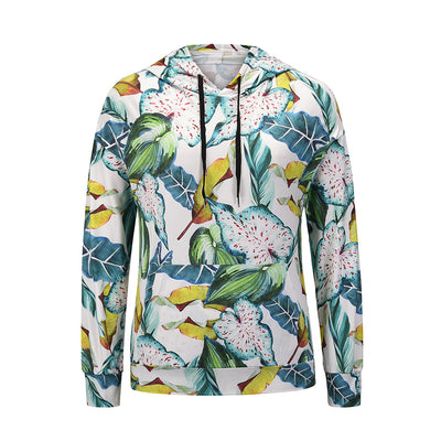 Playera Floral con Capucha y Manga Larga para Mujer - Image 15
